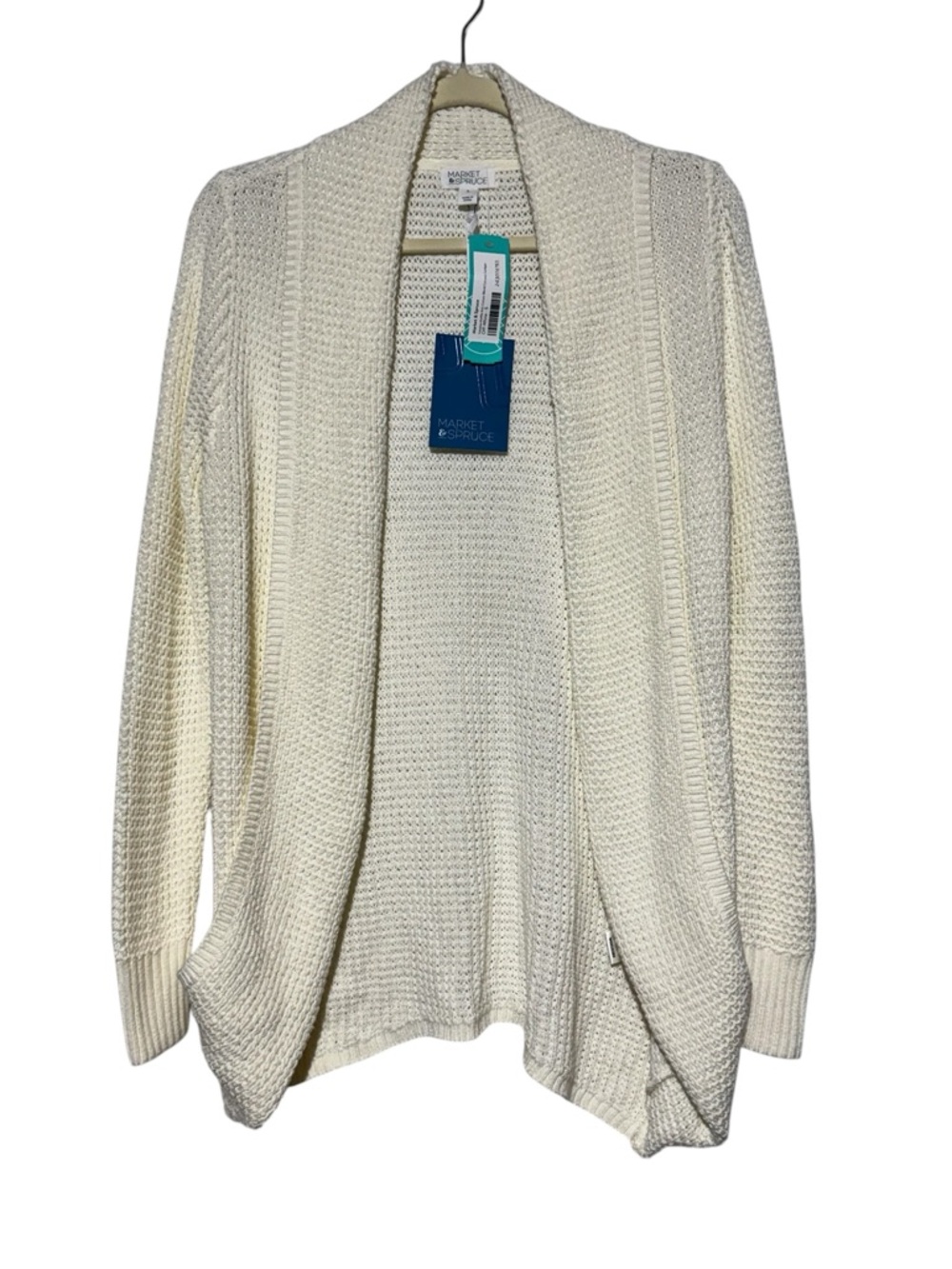 Market & Spruce NWT Stitch Fix Tabatha Waffle Knit Cotton Blend Cocoon Cardigan